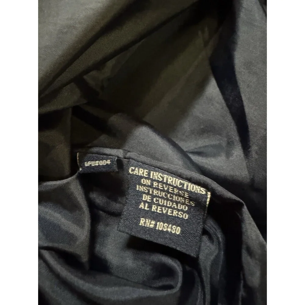 Y2K Levis Mens Cotton Canvas Shirt Jacket Shacket Size XL Navy Lined Work Winter - Picture 8 of 8